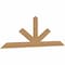 Ekena Millwork Saratoga Smooth Timber Gable Bracket, Western Red Cedar, 96"W x 32"H x 1 1/2"D x 5 1/2"F, 8/12 Pitch GBW096X32X0206SAR00SWR - alternate 4